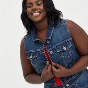 Torrid Blue Denim Vest